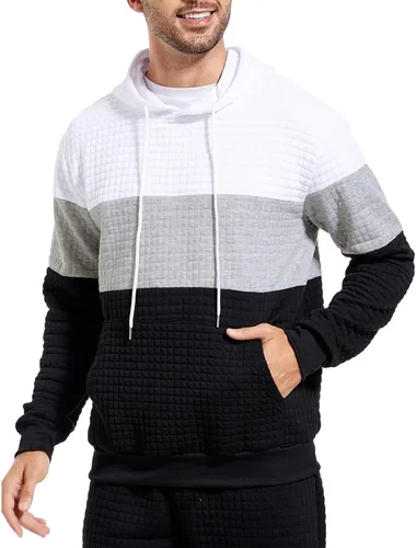 Vista 7 de wjiNFDFG Solid Hoodie Mens Couple Casual Sports Pocket Pullover Letter Printed Hooded Sweater