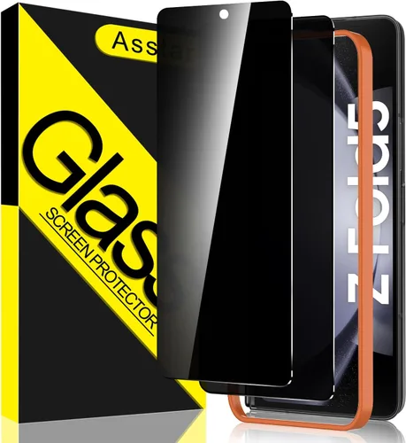 Vista 7 de Asstar - Protector de pantalla de privacidad para Samsung Galaxy S24 FE de 6.7 pulgadas, protector de pantalla de vidrio templado 9H, protector