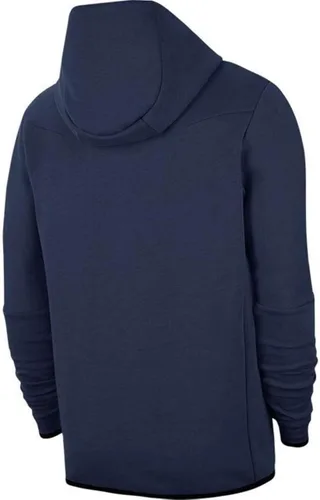 Vista 4 de Nike Sportswear Tech Suéter con capucha de vellón con cremallera completa, Azul Patchwork, XL