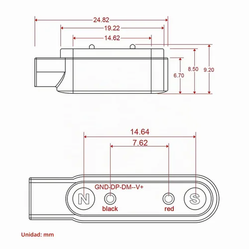 Vista 6 de Cargador universal para reloj inteligente, magnético, accesorios de reloj inteligente de 2 pines de 0.300 in, cable de cargador magnético