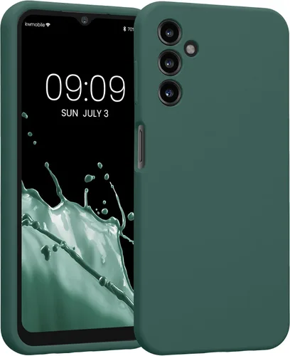 Vista 66 de kwmobile Funda compatible con Samsung Galaxy A13 4G - Funda delgada de silicona TPU - Acabado suave al tacto - Amarillo radiante