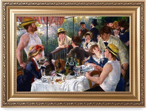 Vista 40 de DECORARTS - El almuerzo de los remeros de Pierre-Auguste Renoir. Impresiones giclée sobre lienzo. Mejora la decoración de tu hogar y oficina