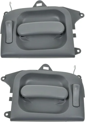 Vista 72 de TRQ Juego de 2 manijas de puerta interior trasera cromada y cachemira para Chevy GMC