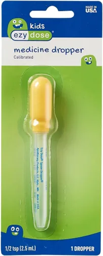 Vista 5 de EZY DOSE Gotero para medicina líquida oral para niños, para bebés y niños pequeños, capacidad de 2.5mL/0.5 TSP, calibrado, fácil de usar