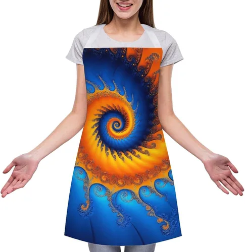 Vista 12 de Delantal de moda para mujer, resistente al agua, babero de bolsillo grande para cocina, lavavajillas