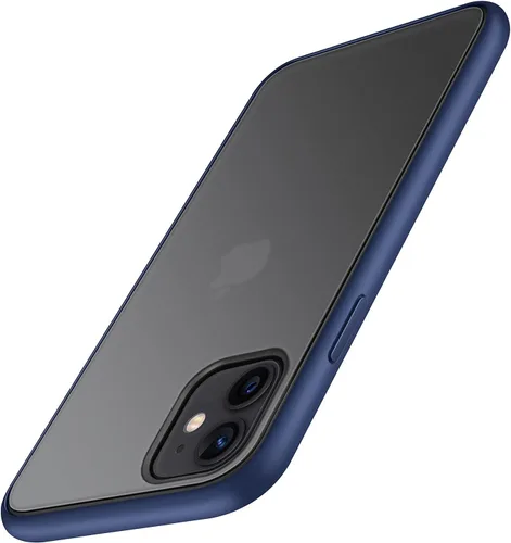 Vista 9 de TENDLIN Compatible con iPhone 11 Pro Funda translúcida mate con parte trasera dura de silicona suave cómoda (negro)