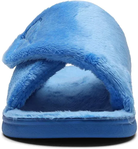 Vista 4 de SOLLBEAM Pantuflas peludas con soporte de arco para mujer sandalias ortopédicas para el talón