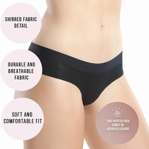 Vista 5 de Emprella Bragas para mujer, ropa interior hipster de algodón suave para mujer
