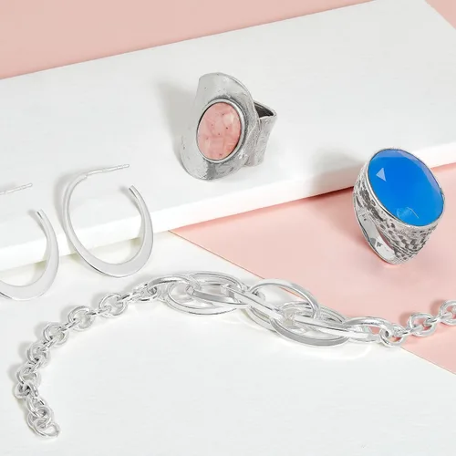 Vista 6 de Silpada Pulsera de eslabones con cadena de reacción en plata de ley, 7.5 pulgadas, no conocido