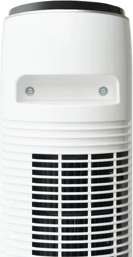 Vista 4 de SPT SF-1536W: Ventilador de torre con control remoto y temporizador en blanco