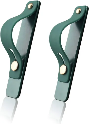 Vista 13 de Correa de agarre para teléfono celular extraíble y reutilizable, soporte telescópico para el dedo, soporte universal de silicona para teléfono