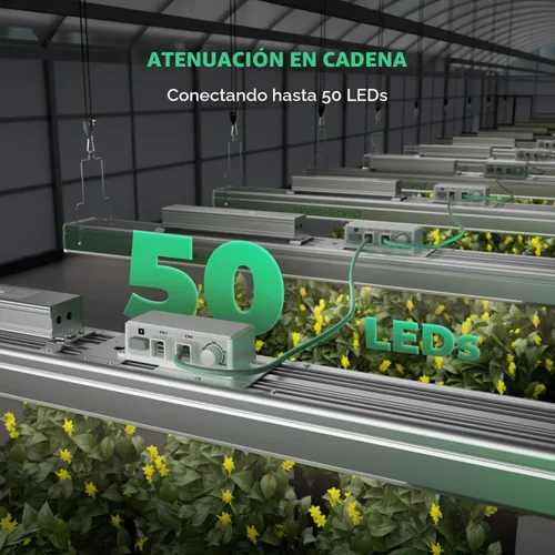 Vista 6 de MARS HYDRO SP3000 - Luces de cultivo de 2 x 4 para plantas de interior, luces de invernadero, espectro completo, regulable, control remoto