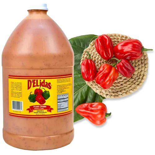 Vista 8 de D'ELidas Salsa picante habanero, salsa picante de pimienta habanero natural, salsa chombo picante #1 en Panamá, sin OMG, salsa habanero apta