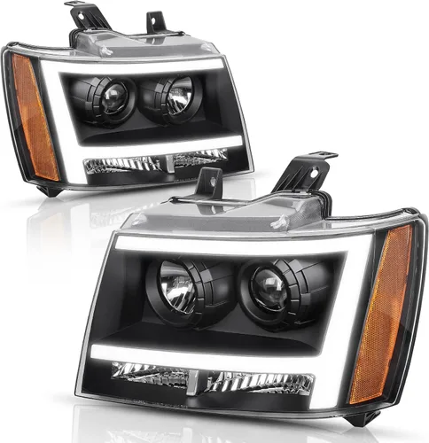 Vista 12 de AUTOSAVER88 - Conjunto de faros Compatible con 2006 2007 2008 2009 2010 2011 Chevy HHR 06 07 08 09 10 11 2006-2011 06-11 Par Carcasa cromada