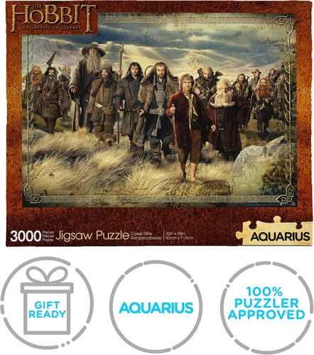 Vista 7 de AQUARIUS The Hobbit - Rompecabezas de 3000 piezas, sin deslumbramiento, ajuste de precisión, mercancía y coleccionables con licencia oficial de The