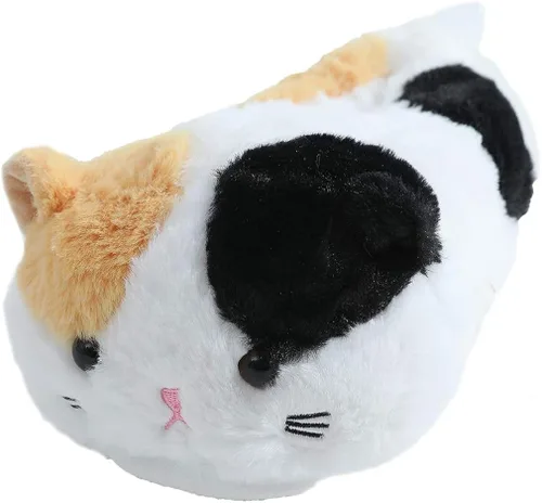 Vista 4 de Millffy Pantuflas de invierno para mujer, pantuflas de felpa con diseño de gato cálido