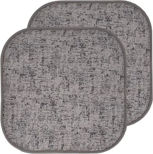 Vista 72 de Sweet Home Collection Cojines de espuma viscoelástica para silla, antideslizantes, diseño de panal de abeja, 16 x 16 pulgadas, paquete de 2