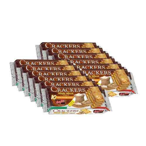 Vista 4 de Sophia Cracker - Galletas italianas de trigo integral de 8.8 onzas (paquete de 4) Galletas integrales para aperitivos y tablas de queso, galletas
