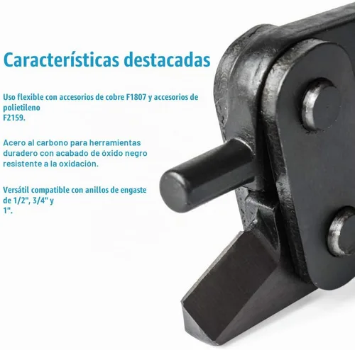 Vista 6 de IWISS PEX-1210C herramienta removedora de tapas de cobre F1807 de 1/2 pulgada, 3/4 de pulgada, y 1 pulgada
