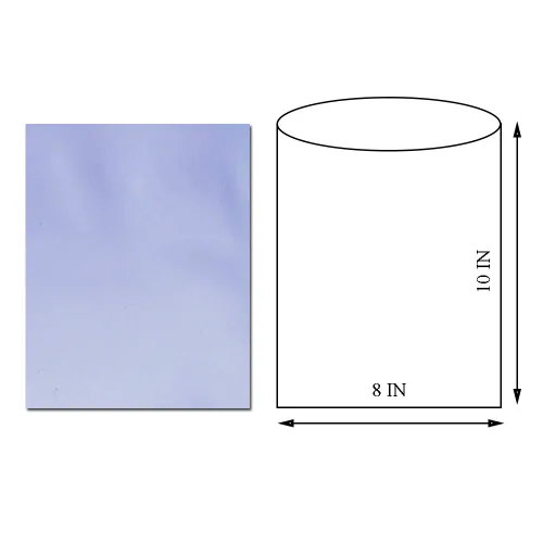 Vista 2 de Bolsas retráctiles, material de PVC termorretráctil, 100 paquetes de 8 x 10 pulgadas (azul)