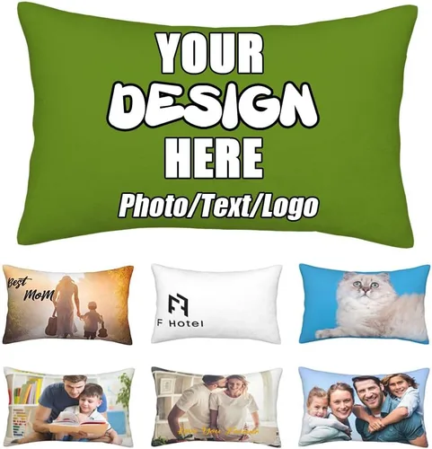 Vista 35 de Funda de almohada decorativa personalizada con foto de pareja, funda de cojín decorativo personalizada, fundas de almohada personalizadas