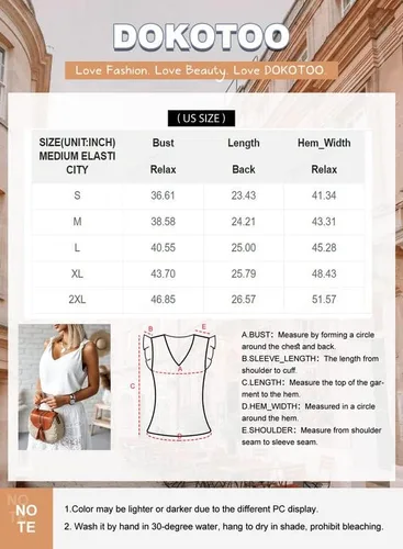 Vista 5 de Dokotoo Camiseta sin mangas con cuello en V para mujer, sin mangas, anudada, camiseta de playa