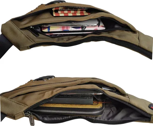 Vista 18 de Mochila de nylon para el pecho, mochila de viaje en bicicleta y gimnasio