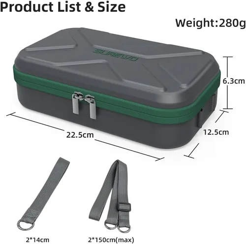 Vista 14 de Osmo Pocket 4/3 - Funda de transporte portátil para almacenamiento de viaje para DJI OSMO Pocket 4/3 Creator Combo Accesorios, bolsa de transporte