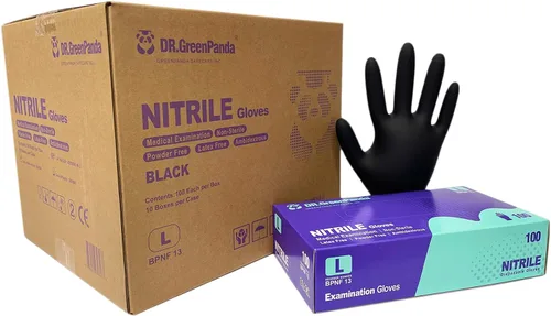 Vista 10 de Dr.GreenPanda Nitrile Gloves - 3 Mil - Food Safe & Medical Exam Disposable Gloves - Latex Free Powder Free Non-Sterile