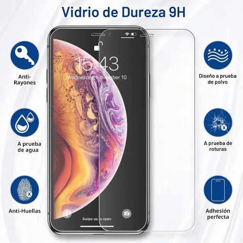 Vista 8 de ImpactStrong Protector de pantalla de vidrio templado inastillable para iPhone 11 Pro/iPhone XS/iPhone X, marco de fácil instalación, sin burbujas