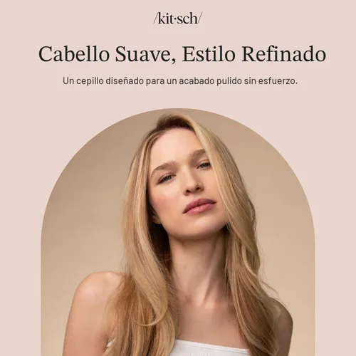 Vista 8 de Kitsch Cepillos para el cabello suaves y pulidos para mujeres y hombres, violeta suave