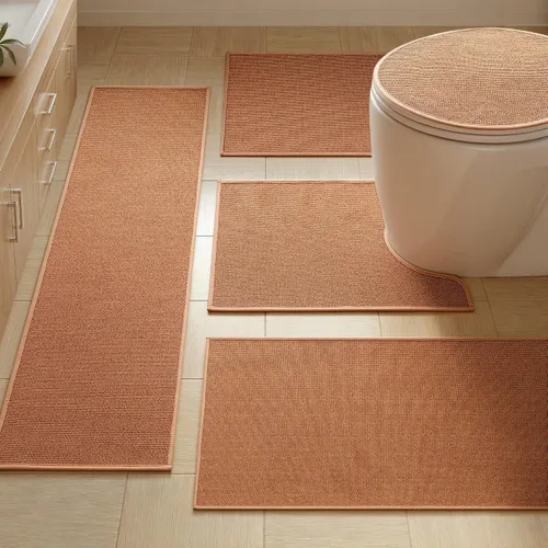 Vista 12 de YIHOUSE Tapete de baño antideslizante, absorbente, de secado rápido, para el suelo del baño, delgado, para debajo de la puerta, lavable de pelo bajo
