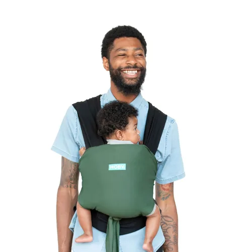 Vista 12 de Portabebés MOBY Easy Wrap de Petunia Pickle Bottom - Ojal Negro