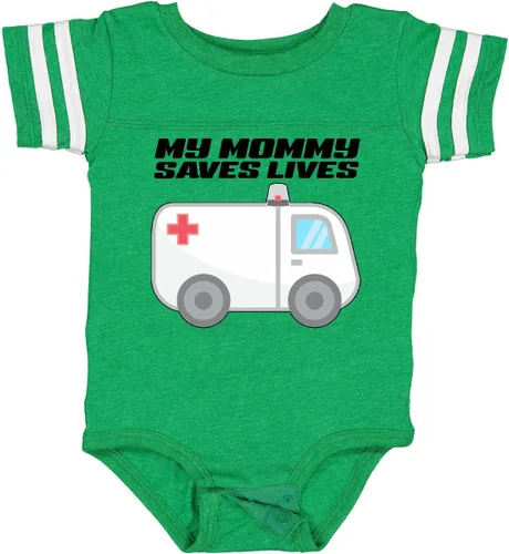 Vista 12 de inktastic My Mommy Saves Lives- Body para bebé de ambulancia