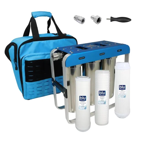 Vista 14 de Unidad de filtración de agua GoBluTech R2 + suavizador de agua (paquete), propiedad de veteranos estadounidenses