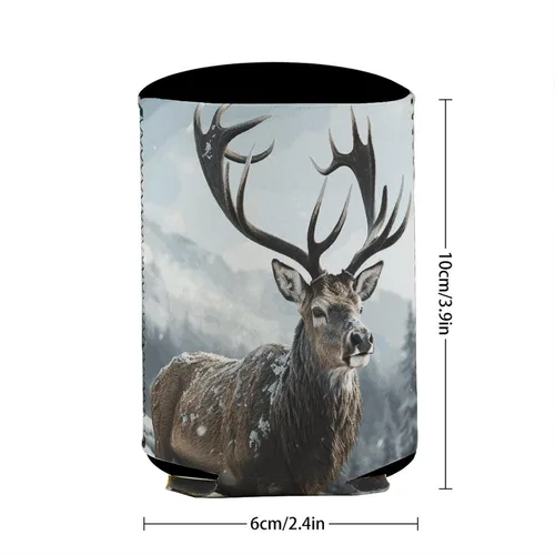 Vista 3 de Snow Elk Sleeve Neoprene Insulator Reusable，Cup Sleeve – Washable And Reusable，Iced Coffee Cups for Cold Drinks Beverages And Holder for Most Coffee.