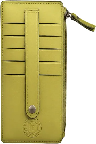 Vista 23 de Leatherboss - Funda para tarjetas todo en uno, cartera delgada con correa de protección para tarjetas, Beige, Cartera con tarjetero