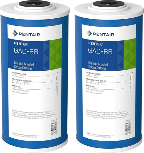 Vista 12 de Pentair Pentek GAC-10 Filtro de agua de carbón, 10 pulgadas, cartucho de reemplazo de carbón activado granular (GAC) debajo del fregadero, 10" x