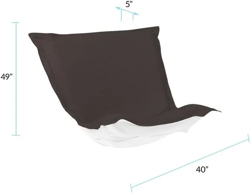 Vista 6 de Howard Elliott - Cojín para silla abombada con funda, cojín de repuesto para silla de mariposa con 100% acrílico Sunbrella para sillas y muebles, 49