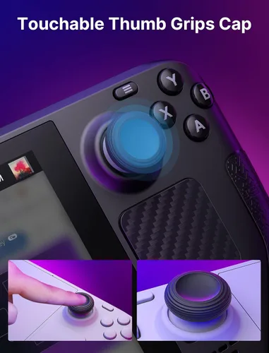 Vista 7 de JSAUX Juego de calcomanías de piel compatibles con cubierta de vapor, calcomanías de agarre antideslizantes para cubierta de vapor, protector