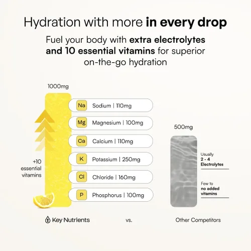 Vista 14 de KEY NUTRIENTS Electrolitos en polvo sin azúcar, limonada de maracuyá con 6 electrolitos y minerales, fibra prebiótica y polvos de hidratación