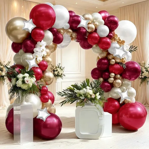 Vista 15 de Black Purple Balloon Arch Double Stuffed Purple Silver Foil Balloon Kit