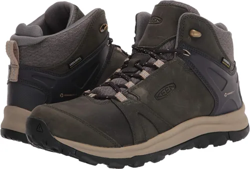 Vista 7 de KEEN Terradora 2 - Botas de senderismo impermeables de piel de altura media para mujer, BrindleRedwood