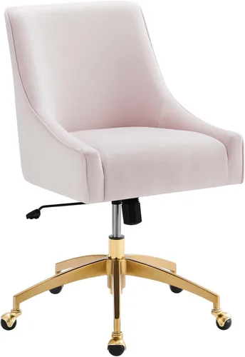 Vista 11 de Modway Discern Performance - Silla de oficina giratoria de terciopelo en color gris