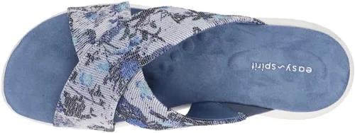 Vista 4 de Easy Spirit Womens Taite Graphic Slide Athletic Sandals Casual - Blue