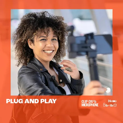 Vista 5 de JBL Quantum Stream Wireless USB-C - Micrófono de transmisión inalámbrico portátil para grabaciones cristalinas, 24 horas de tiempo de grabación