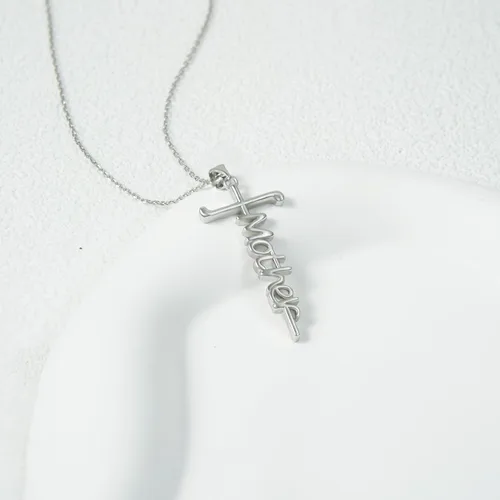 Vista 5 de NanaMotherDaughter Cross Faith Necklace Gifts for Nana from Grandson Granddaughter Mother's Day Christmas Jewelry Gifts
