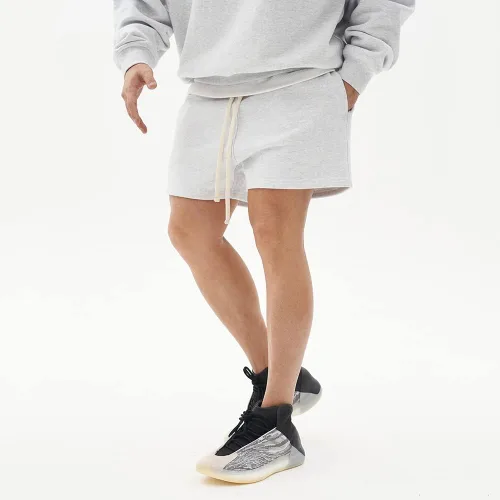 Vista 2 de MECH-ENG Pantalones cortos de algodón para hombre, pantalones cortos deportivos ligeros, para gimnasio, correr, entrenamiento, pantalones cortos