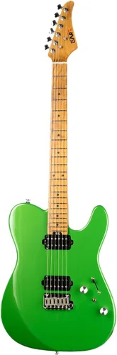 Vista 9 de EART TL-380 Guitarra eléctrica profesional para jugadores versátiles Cuello y diapasón de arce tostado, pastillas humbuckers con bobina dividida