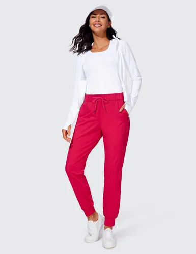 Vista 3 de CRZ YOGA - Pantalones deportivos elásticos de 4 vías para mujer de 27 pulgadas, pantalones deportivos para correr, viajes, descanso, pantalones